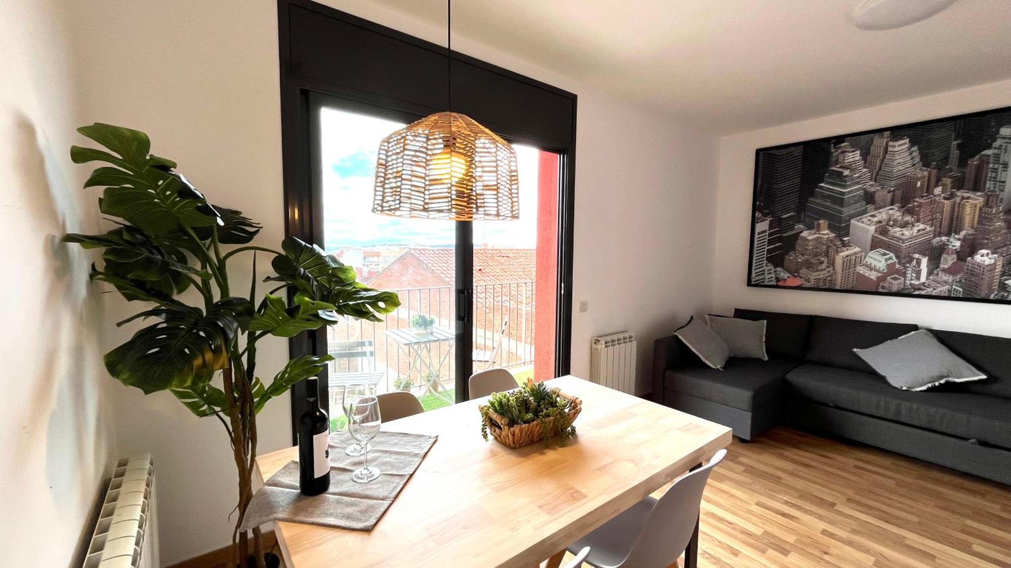 Apartamento Con Terraza By Prestigi Terrassa Exterior foto